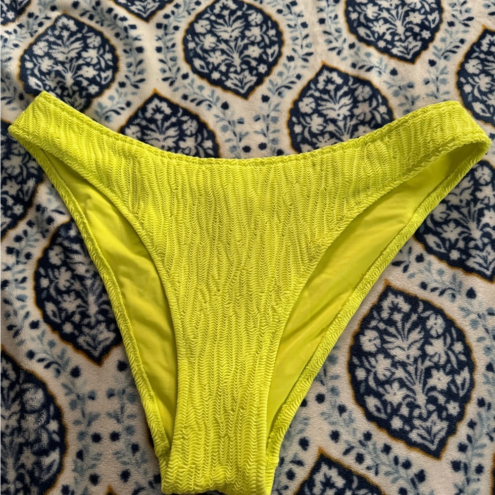 H&M Yellow High-Cut Bikini Bottom